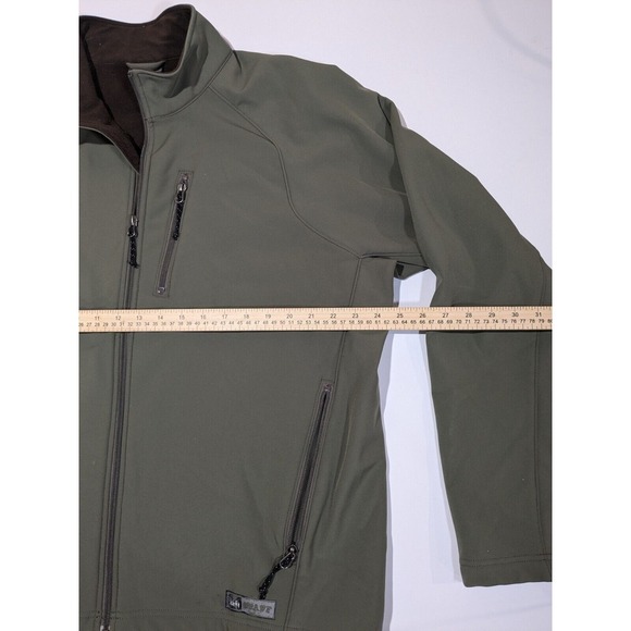 REI Jacket Mens XLarge Green Zip Up Soft Shell‎ Outerwear Outdoor Lined - Picture 7 of 11